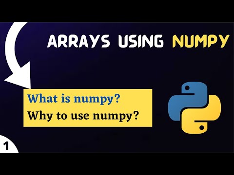 Arrays using Numpy | What is numpy? | Why to use numpy? | The Coding Tuition |
