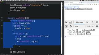 Celebrity 55 Modern JavaScript 18 008 Countdown Timer Code Review Wealth