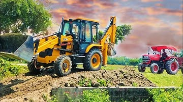 new JCB Eco expert machine tractor trolley loading ll tractor and jcb