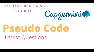 Capgemini Pseudocode (Latest) | Capgemini Pseudocode Preparation