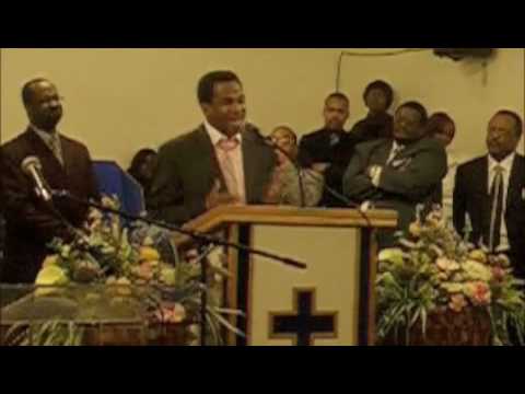 (2) Superintendent Edwin Walker preaching at the 11th Pastoral Anniversary