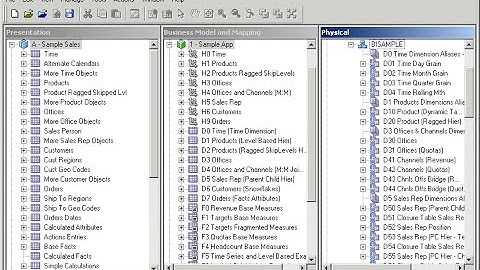 Создаем метаданные для первого отчета в Oracle BI