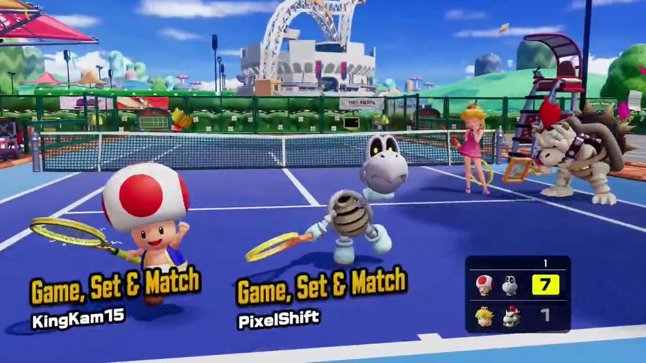 This is what Perfect Teamwork looks like in Mario Tennis Fever