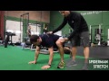 Spiderman hip stretch   hip mobility drill