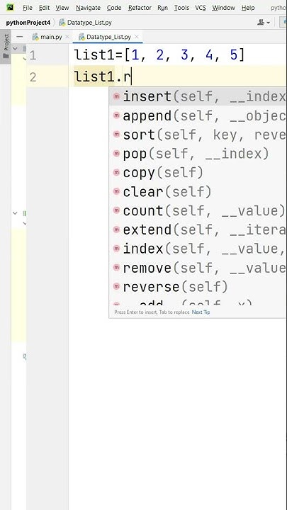 List Datatype in python | python tutorial 25 | list remove method ...