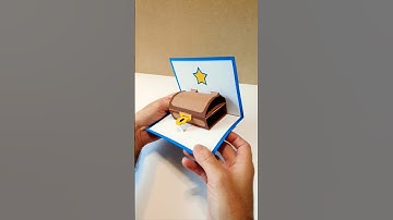 Treasure Chest Gift Card Holder - Pop-Up Card - Star Version