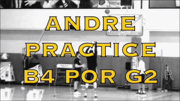 Andre Iguodala splashing after Warriors (1-0) practice, day b4 Portland Game 2 WCF