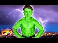 Kid Turns Into Hulk!