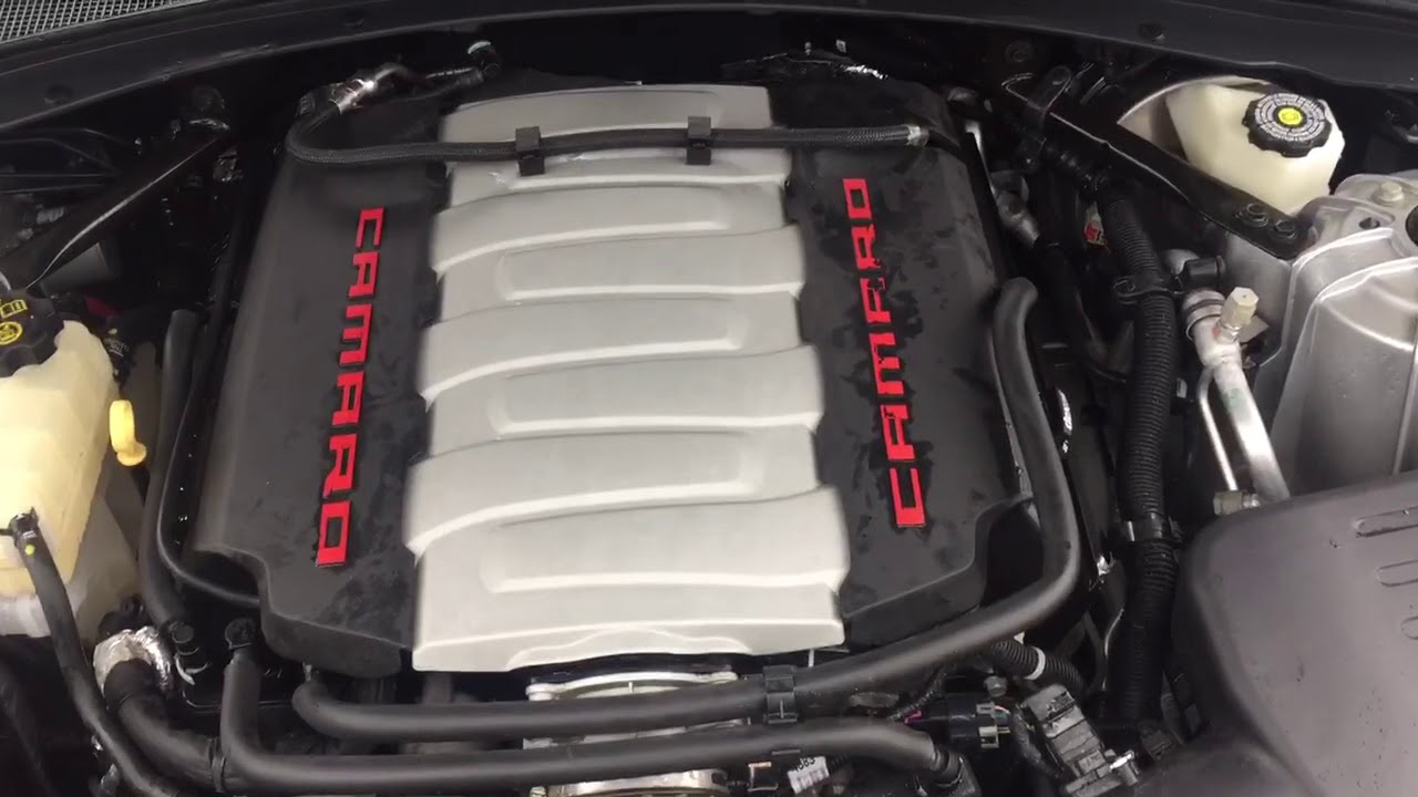 1055 2017 Chevrolet Camaro SS 450hp LT1 6.2L engine with 8 speed auto trans 21k startup video