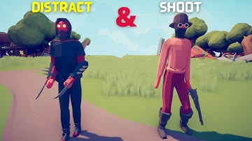 DISTRACT & SHOOT! Dark Assassin + Outlaw VS Every Unit (Same Price) pt1 - TABS