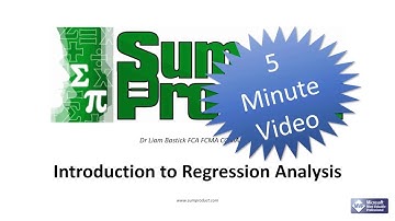 5 Minute Videos - Regression Analysis in Excel