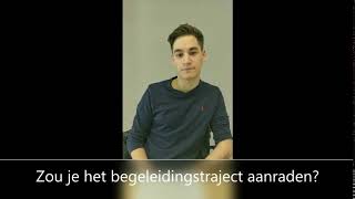 Kandidaat Akim van het project Start2Flik aan het woord