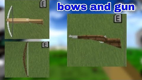 how to use gun in mini block craft || how to use bows in mini block craft || #kbcrafe #gun # bows