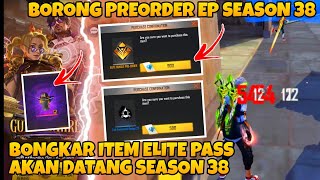 BONGKAR HADIAH ELITE PASS AKAN DATANG | BORONG PREORDER | FFMY️