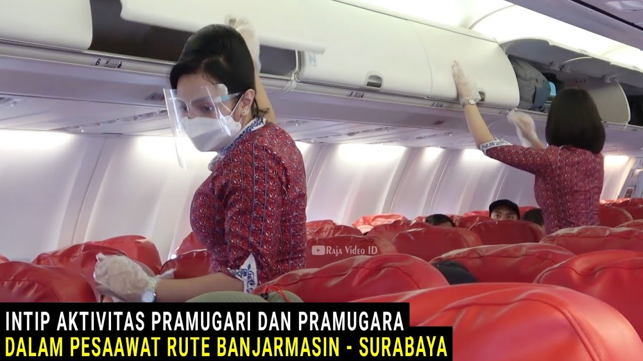 Terbang Banjarmasin - Surabaya, intip Aktifitas Pramugara dan Pramugari Cantik Lion Air dan Pesawat