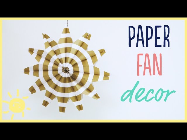DIY Paper Fan Party Decoration - The Pinning Mama