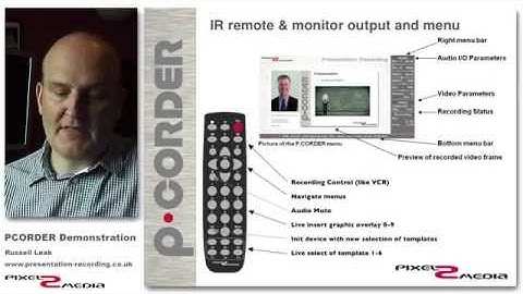 Lecture Recording & Capture using the PCORDER
