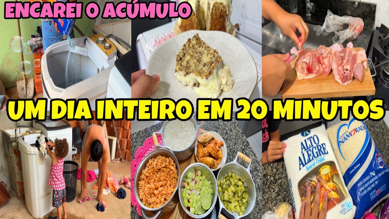 COMPRAS DO MÊS MAIS BARATA QUE JÁ FIZEMOS- ENCAREI O ACÚMULO-LAVEI UMA SEMANA INTEIRA EM 1 DIA🥵💦