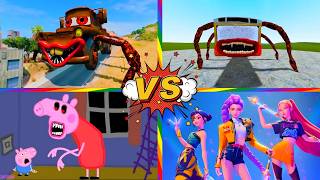 Skibidi Toilet🆚PEPPA PIG.EXE 🆚Siren Head🆚Kpop demon hunter   🎶 Tiles Hop EDM Rush screenshot 2