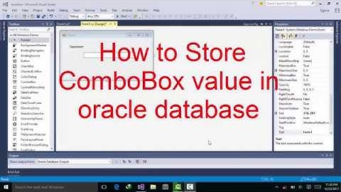 How To add | Insert  ComboBox  value in oracle database database In C# Urdu|Hindi