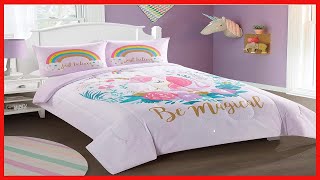 Heritage Kids Kids and Toddler Ultra-Soft Magical Unicorn and Rainbow Easy-Wash Microfiber Comforter screenshot 4