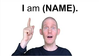 How To Sign I (NAME) in ASL | American Sign Language | Learn ASL | Sign Language Lesson