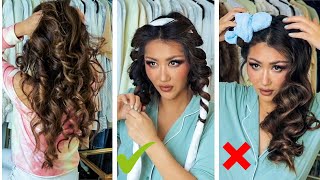 2  VIRAL HEATLESS CURLS TESTED & Compared *which is actually better* | Hair Tutorial