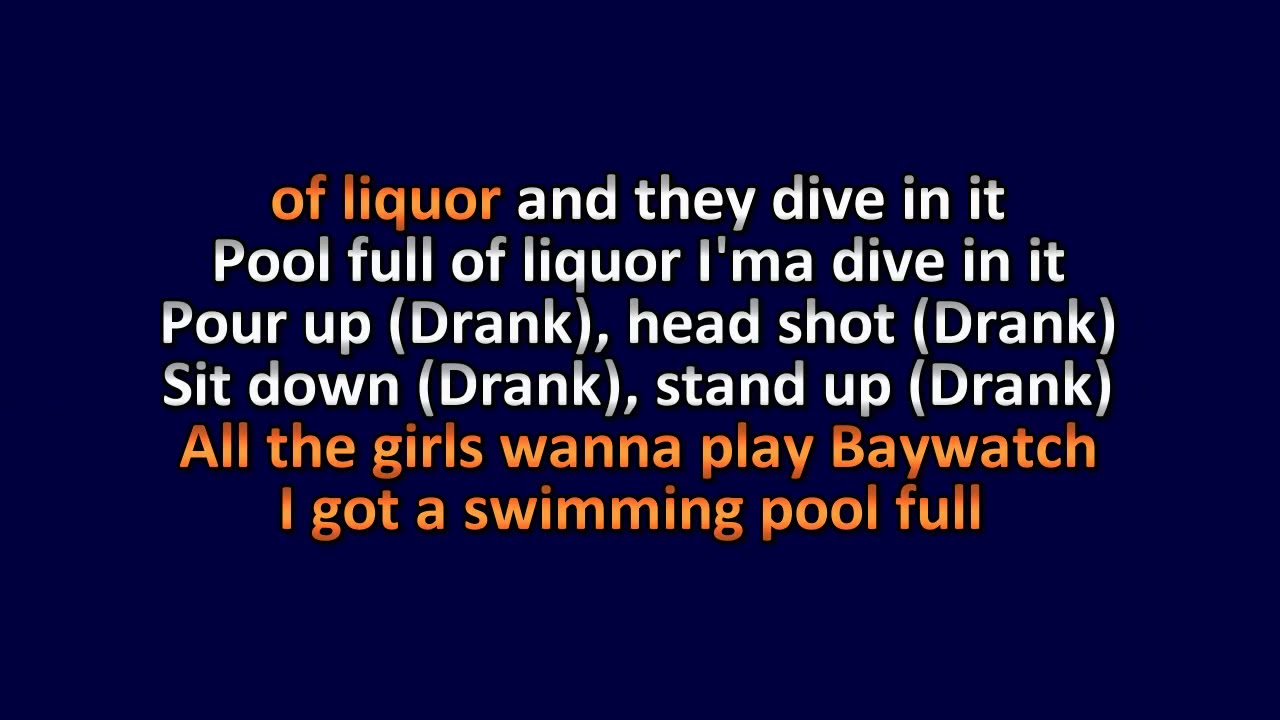 Strawberry Girls Swimming Pools (Kendrick Lamar Cover) Karaoke Instrumental Lyrics ObsKure