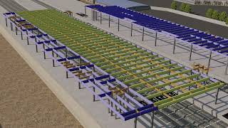 Surat Multi Modal Transportation Hub | Concourse Beam & Column Erection | 3D Construction Simulation