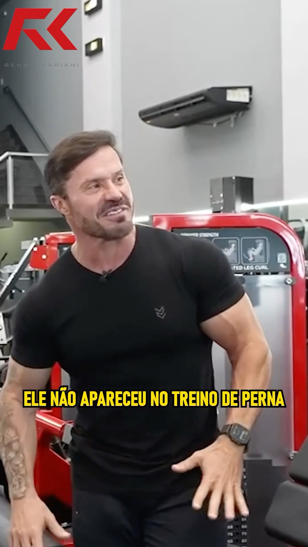 ELE FUGIU DO TREINO DE PERNAS COM O CARIANI! ? #renatocariani #juliobalestrin #primorico #legday