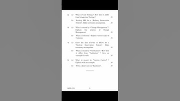 #Shorts MCS- 213 JUNE 2022 Question Paper (Software Engineering)