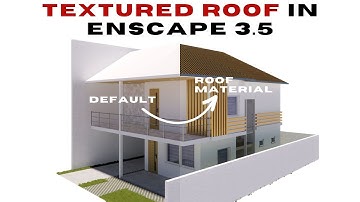 Tips for TEXTURED ROOF | SketchUp Enscape Tutorial