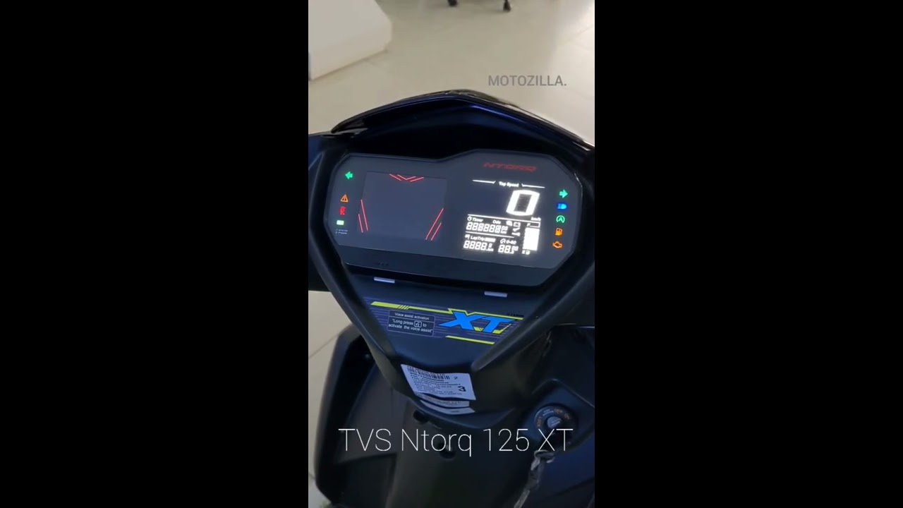All New TVS Ntorq 125 XT Digital Display Tvsntorq125 Ntorqxt