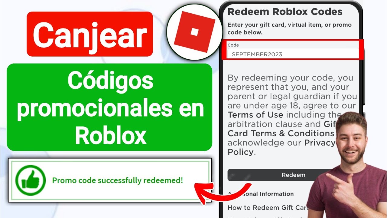 Como inserir o código promocional em um dispositivo móvel no Roblox