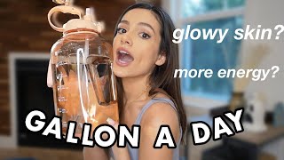 I drank a GALLON of water everyday for a week | Here's what happened!