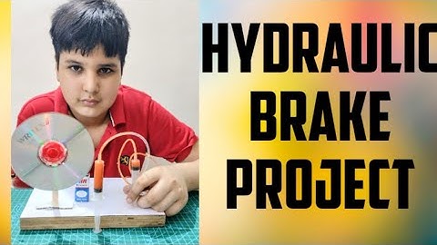 How to make hydraulic brake science project with step by step instructions in Hindi