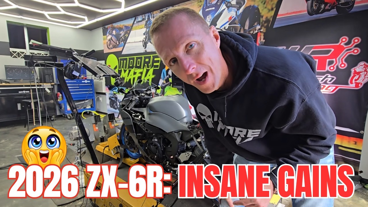 Мотоцикл Kawasaki Ninja ZX-6R 2026 года получил выхлопную систему M4! 🏍️💨