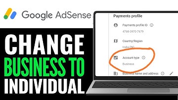 How To Change Business Account To Individual In Google Adsense 2025 (RIGHT WAY)