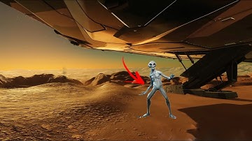 Mars perseverance rover capture a huge body standing on the surface of Mars and blocking the view