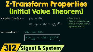 Eigenschappen van de Z-transformatie (beginwaardestelling)