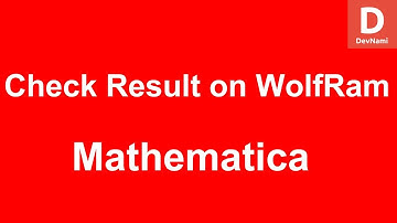 Mathematica Check Result on Wolfram Alpha