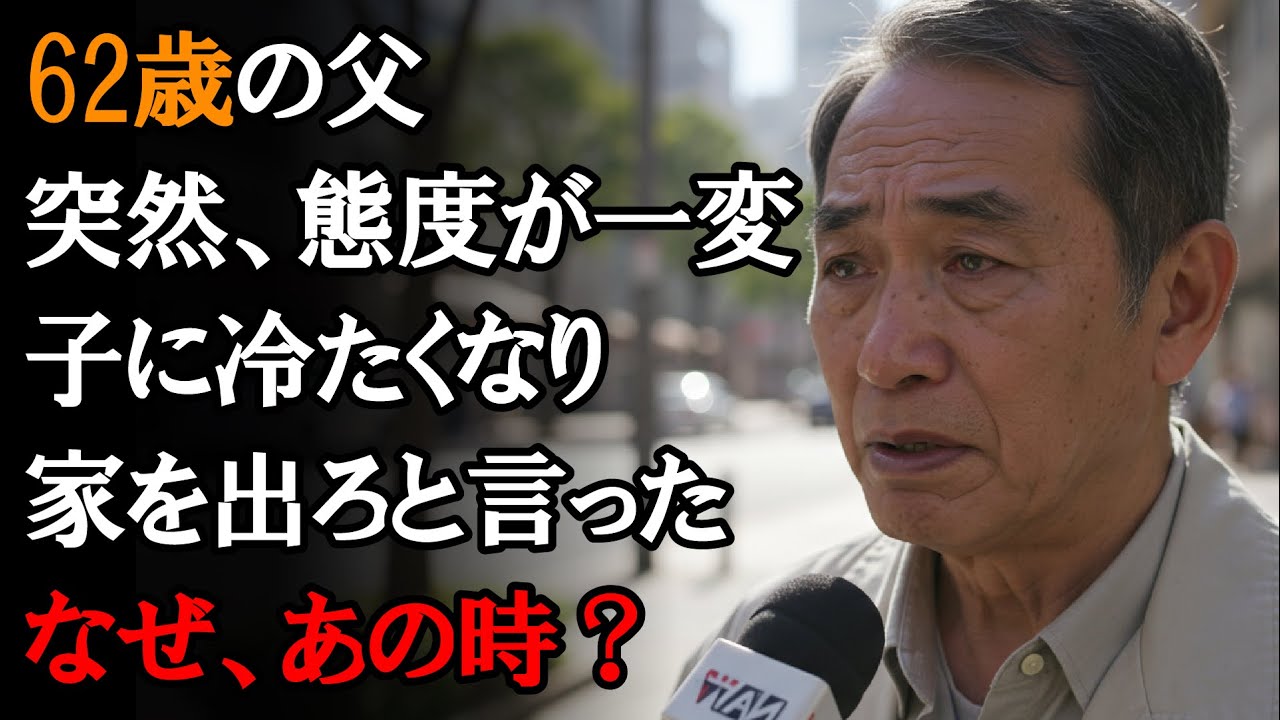 【本当にあった話】どうしてお父さんは私たちに冷たくするの？62歳の父親が子供たちへの態度を豹変させ、家から追い出した理由【感動する話】