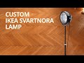 Customizing an Ikea SVARTNORA lamp