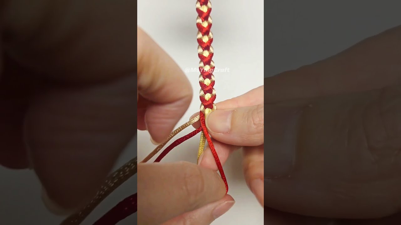 How to Tie Four Strand Over Under Braid 2602029 Quick Macrame Tutorial 