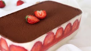 Strawberry Tiramisu Recipe | How To Make Strawberry Tiramisu At Home | Top Tasy Recipes