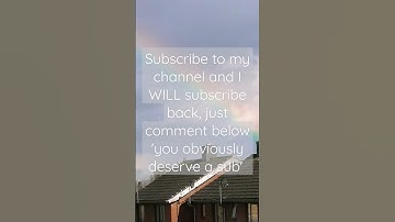If you Subscribe to me, I WILL subscribe back!! Just comment what it says... #subscribeback #sub