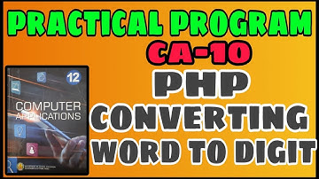 12th computer applications practical program exercise10 converting word to digit