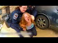 Psycho Wife Messes with 911, Calls Cops on Hubby to Destroy Him But Freaks Out Wildly When Busted