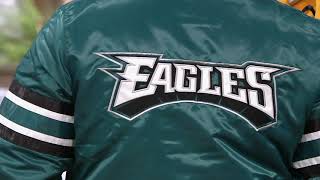 NFL Men's Starter Satin Button Down Jacket on QVC