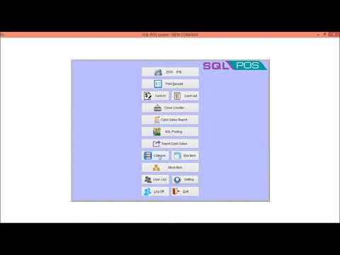 SQL POS (F&B) - Sub Menu Setup